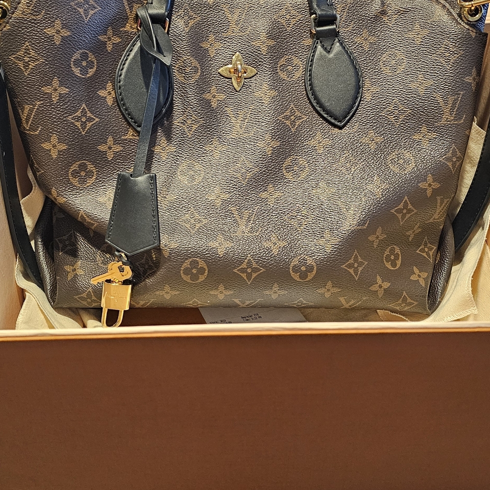 Louis Vuitton Monogram Pouch in Brown and Gold